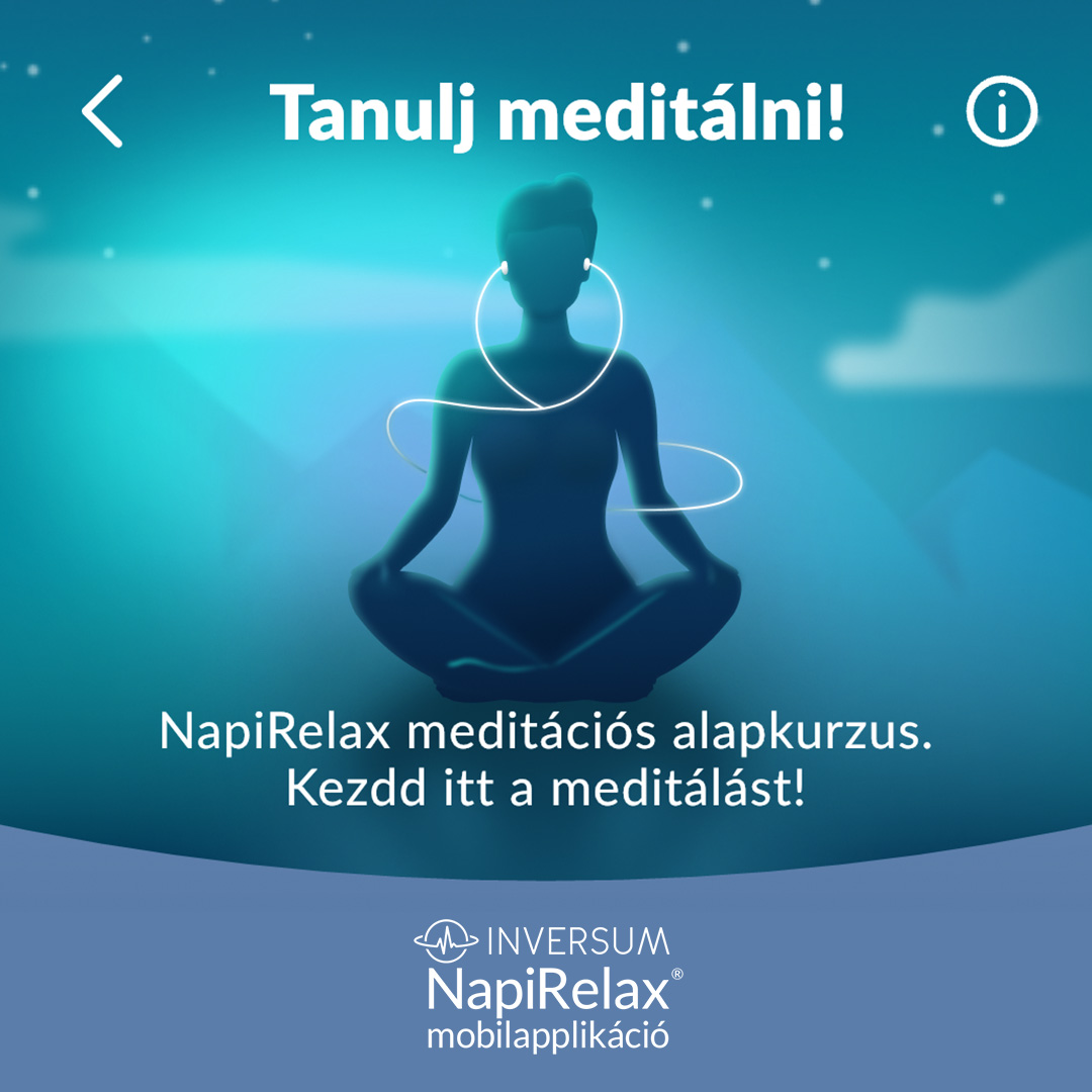 Meditációs kurzus a NapiRelax mobilapp-ban